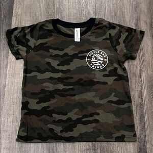 Little Rad Things Camouflage Kids T-Shirt with Black Trim
